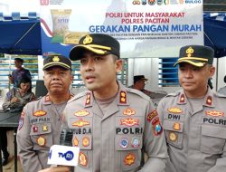 Polres Pacitan Ikut Bantu Ekonomi Masyarakat Melalui Gerakan Pangan Murah