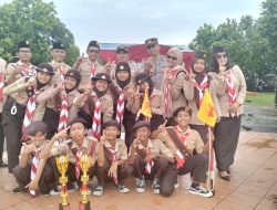 UPTD SD Negeri 1 Waringinsari Raih Juara 1 Lomba Hiking Rally Putra dan Putri pada HUT Pramuka ke-64 Tingkat Kwaran Langensari