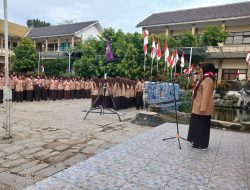 SMAN 1 Palimanan Selenggarakan Apel Bersama, untuk Peringati Hari Pramuka ke-64