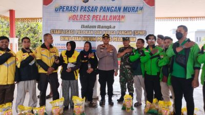 Operasi Pangan Murah Digelar Polres Pelalawan