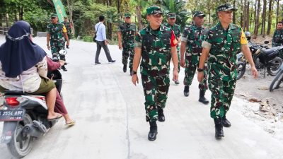 TMMD TNI Ke-125 Bojonegoro Ditinjau Tim Wasev Mabes TNI AD