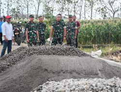 TMMD TNI ke-126: Danrem Untoro Tinjau Sasaran Pembangunan Rabat Jalan Usaha Tani