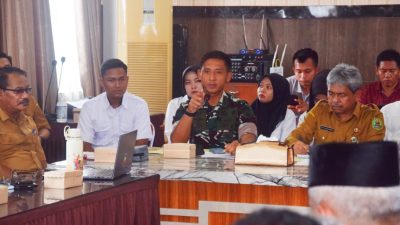 Rapat Evaluasi Program MBG di Kantor Sekda Trenggalek, TNI-Polri Perketat Pengawalan Program MBG