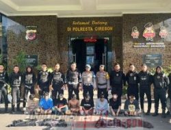 8 Pemuda Pembawa Sajam, Diamankan Tim Patroli Raimas Macan Kumbang 852 Polresta Cirebon