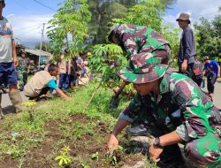 Anggota Kodim 0807/Tulungagung Gelar Karya Bakti Bersama Warga Besole