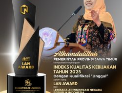 Pemprov Jatim Dinobatkan Unggul dalam Ajang LAN Award 2025