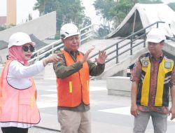 Sidak Wabup Berkenaan Progres Pengerjaan Revitalisasi Alun-alun Sidoarjo