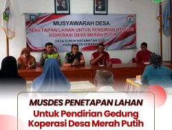 Pemerintahan Desa Suruh Tetapkan Lahan Pendirian Koperasi Desa Merah Putih